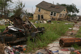 Damage in New Orleans.