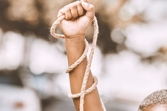 Protest against slavery.