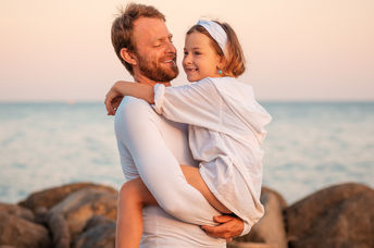 Father and daughter.