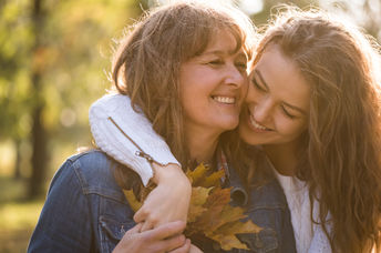 Mother and daughter.