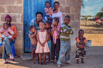 A family in Botswana.