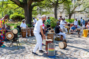 A performance in Congo Square.