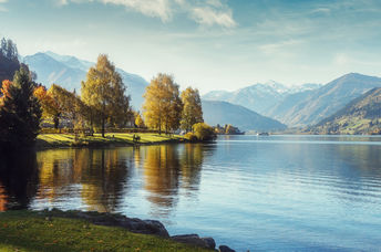 A lake in the Austrian Alps.