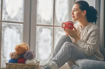 Staying warm inside on a snow day