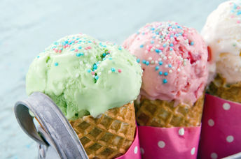 Ice cream cones.