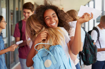 Teens that have self esteem and empathy for others feel happie.r