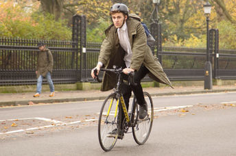 Walking and bike lanes in London on roads that are closed off to cars.