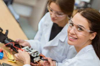 Prosthetic hand being made in a  robotics class...