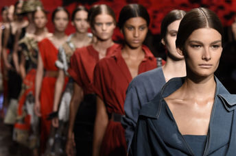 Fashion week in New York City.