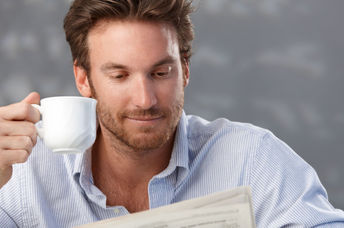 A beverage with caffeine will help get the day started.