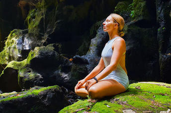 Connect to water through yoga.