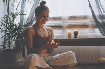 Yoga inspired by the leading element fire.