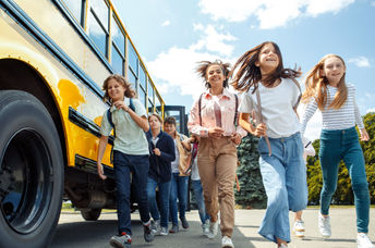 Kids going back to school.