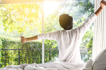 Wake up refreshed and ready to go.