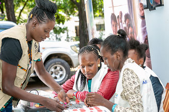 Teaching girls STEM in Kenya.