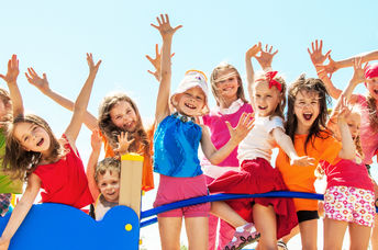 Children in a playground