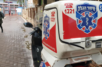 An Israeli first response motercycle.