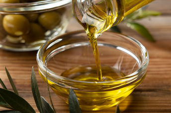 Olives and olive oil.