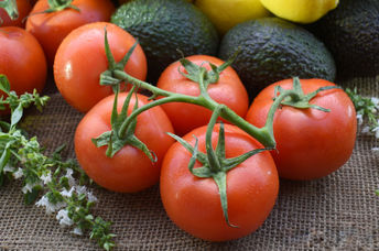 Tomatoes and avocados resemble human  organs.
