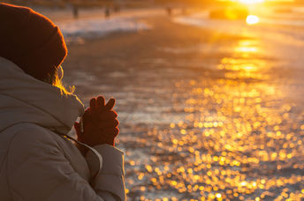 Enjoying the sunlight on the darkest day of the year.