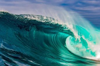 Ocean waves create energy to make water drinkable.