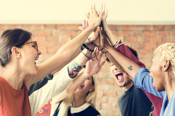 An inspired team that is working together.