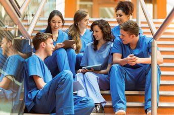 Medical school students.