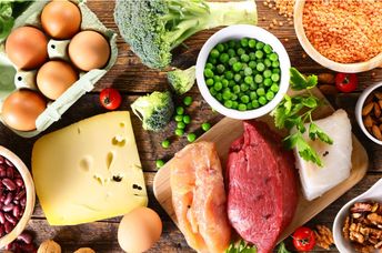 Healthy foods that are high in protein.