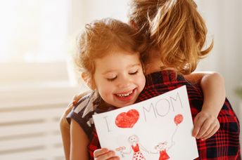 Showing mom how much you love her.