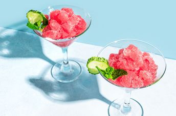 Watermelon ice is hydrating and full of health benefits.