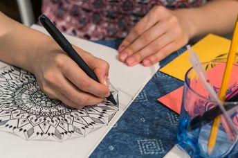 Drawing mandalas is a form of meditation.