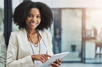 A confident and authentic woman.