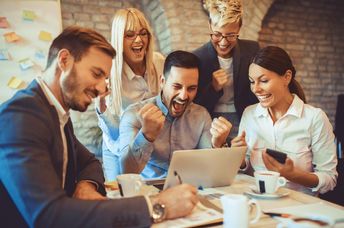 Happy workers are more productive.