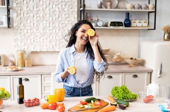 Playfulness in the kitchen.