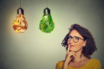 Making healthy food choices.