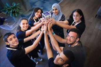 A representative photo of students in the Tevel2 project.