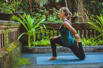 Yoga can help you connect to nature.