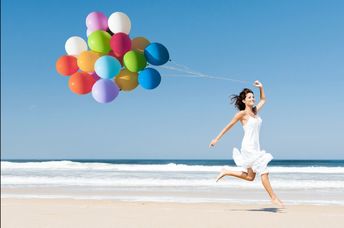 A happy self-assured woman.