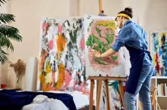 Painting and other artistic expression can make you happier.