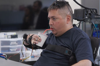 Keith Thomas can now feel the cup he is holding.