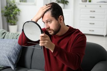 A man with hair loss.
