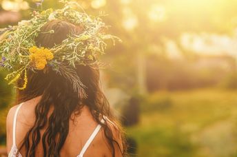 Celebrating the summer solstice.