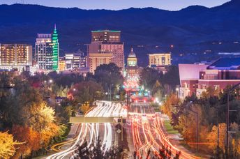 Boise Idaho city skyline.