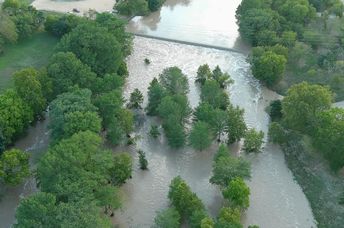 Previous flooding of the Guadalupe River in Kerrville, Texas.