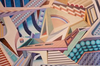 Artwork by the late artist Henry Cohen.