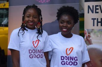 Doing acts of kindness on Good Deeds Day 2025.