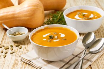 Squash Soup is healthy and nourishing.