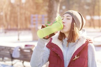 Working out during the winter.