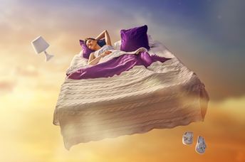 Flying in your dreams.