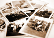 stack of old photos